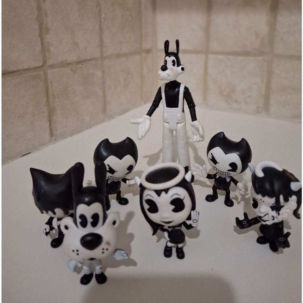 Bendy and The Ink Machine Figure lot Bundle Of 7 the Meatly Games Collectibles